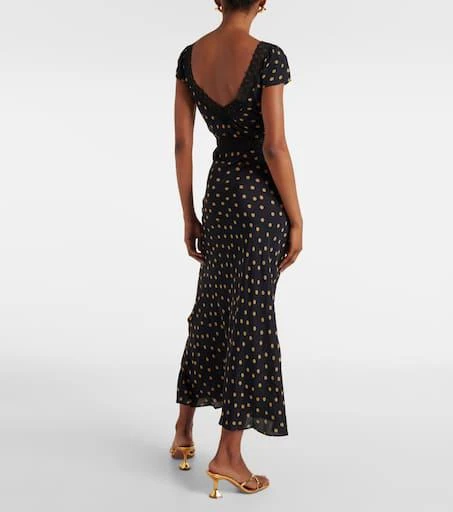 Rixo Iggy polka-dot midi dress 3