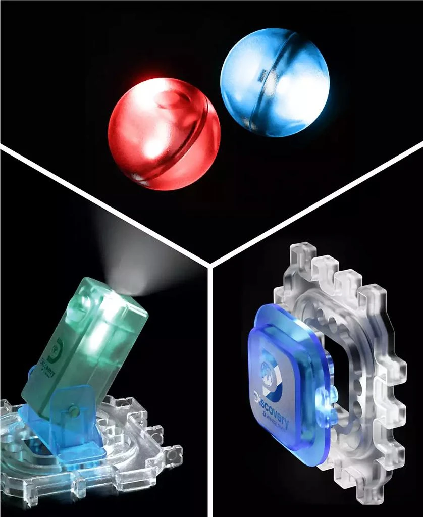 Discovery #MINDBLOWN Glow Roll Marble Run Light-Up Construction Set 5