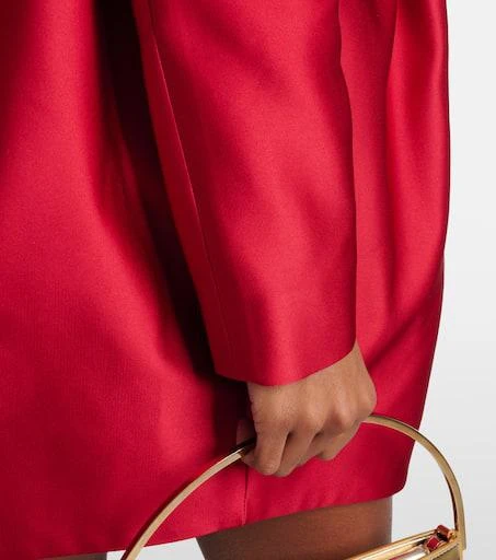 Giambattista Valli Bow-detail satin coat 5