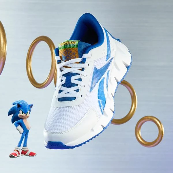 Reebok Reebok x Sonic 3 Zig Dynamica 2.0 Shoes - Grade School 2