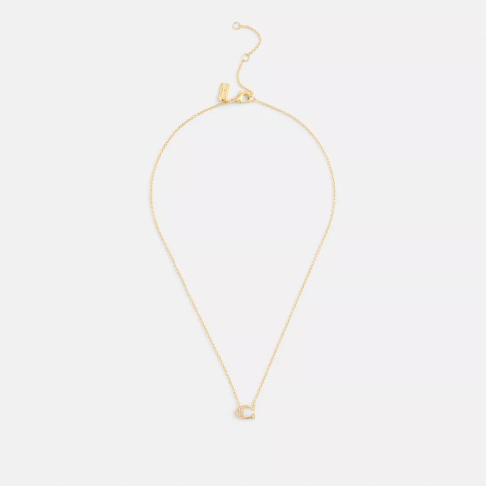 Coach Pave Signature Necklace