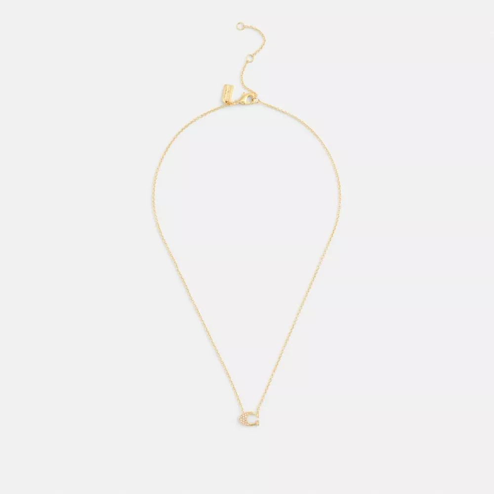 Coach Pave Signature Necklace 2