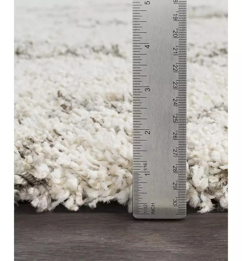Surya Serengeti Shag SGT-2301 White 7'10" x 10'3" Area Rug 3