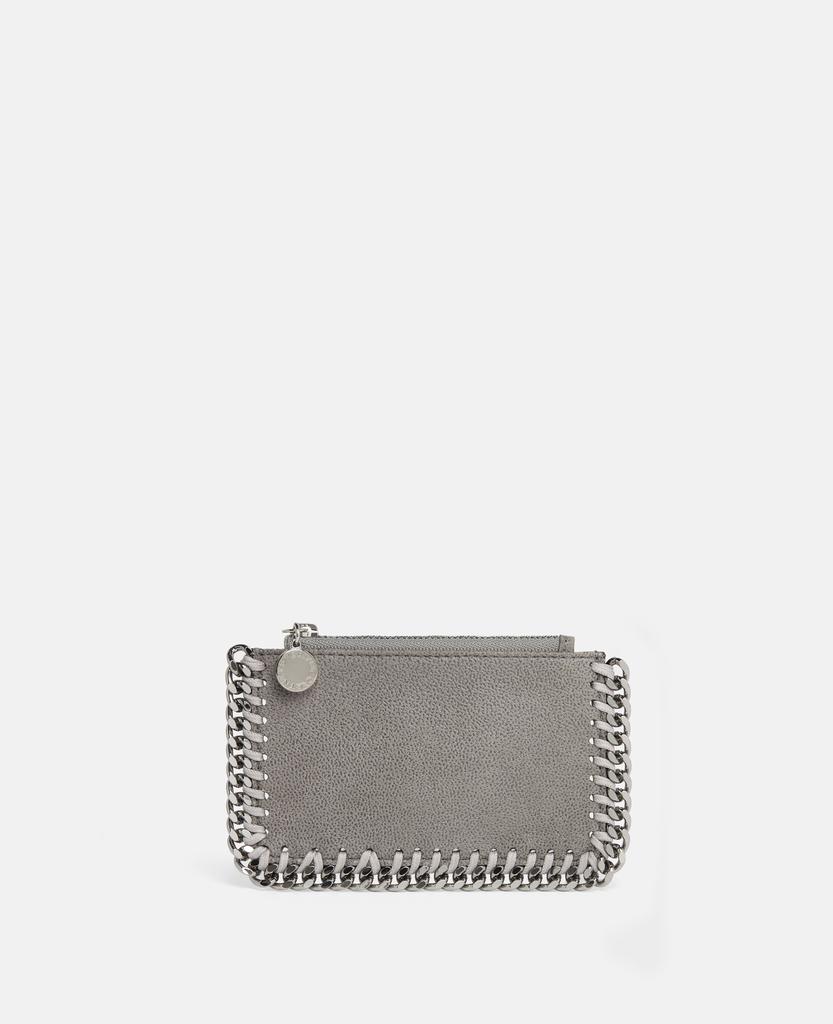 Stella McCartney Stella McCartney - Falabella Zip Cardholder, Woman, Grey