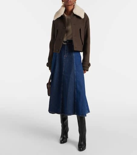 AG Jeans Arles midi denim skirt 2