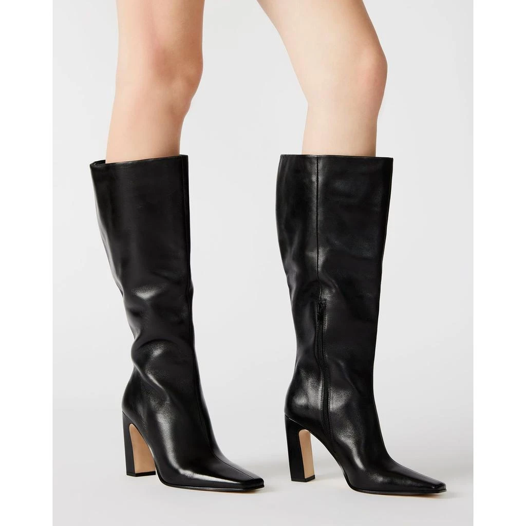 Steve Madden Lizette Black Leather Wide Calf 2