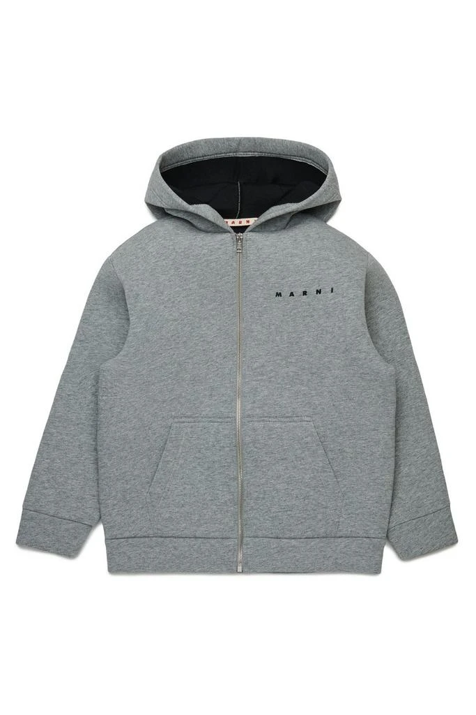 Marni Marni Kids Zip-Up Hooded Jacket 1
