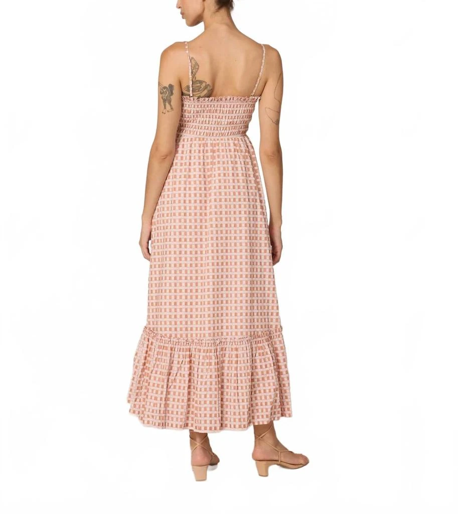 Cleobella Magnolia Ankle Dress In Bellini Plaid 3