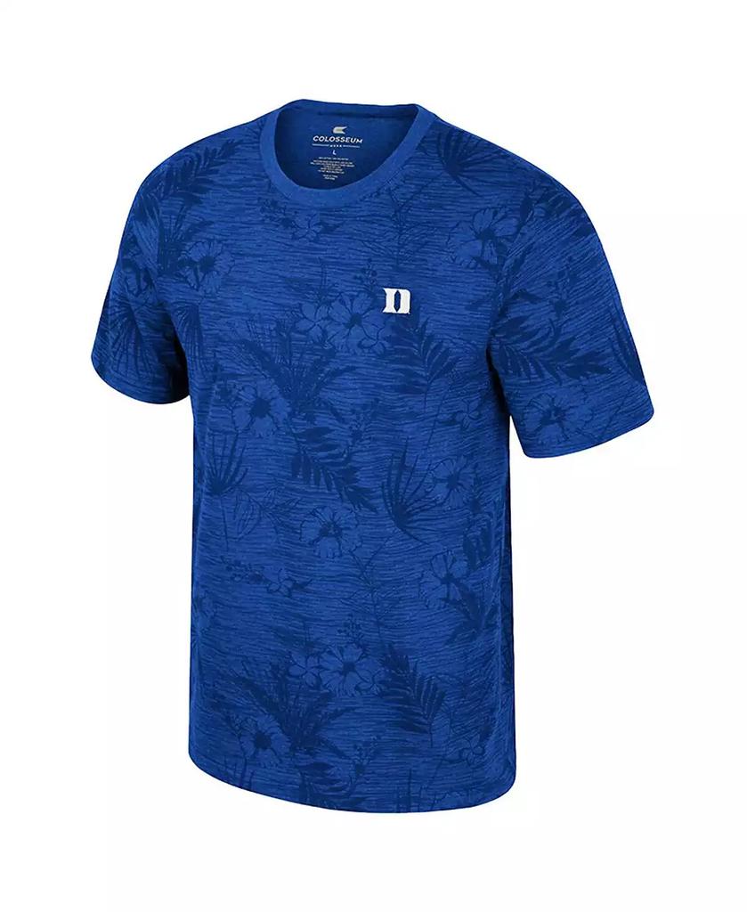 Colosseum Men's Royal Duke Blue Devils Floral Printed T-Shirt
