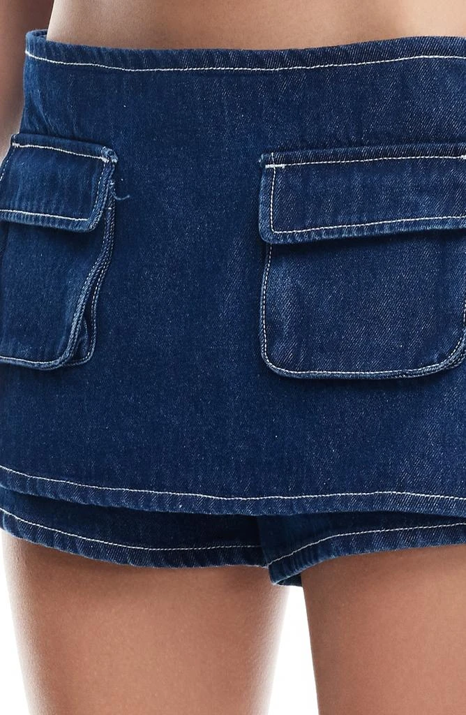 Lioness Countryside Denim Cargo Miniskort 4