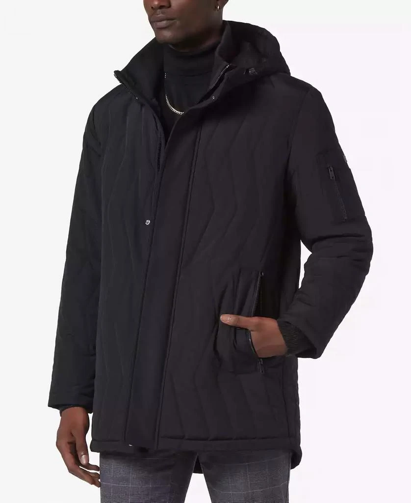 Marc New York by Andrew Marc Men's Foley Zig-Zag Quilt Hooded Parka 3
