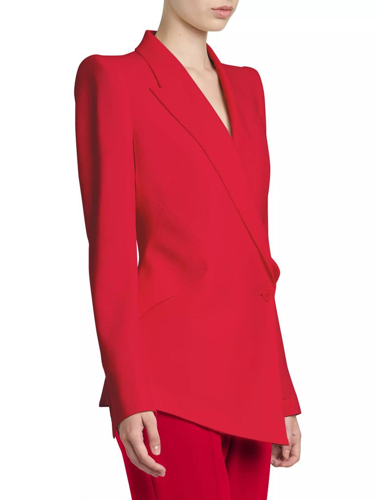 【送料&関税込】Alexander McQueen Asymmetric Blazer Alexander McQueen Asymmetric Single-Breasted Blazer - Suits