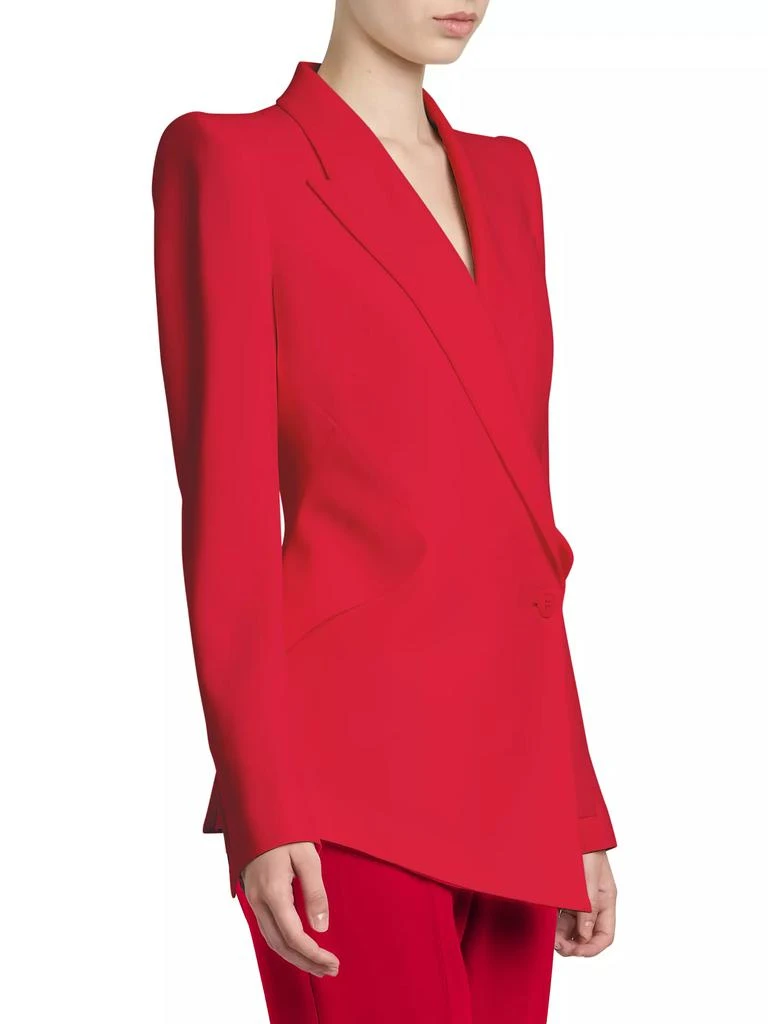 Alexander McQueen Asymmetric Single-Breasted Blazer 4