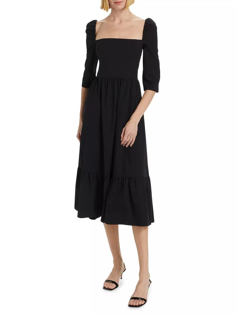 Reformation Cyprus Cotton Tiered Midi-Dress 3