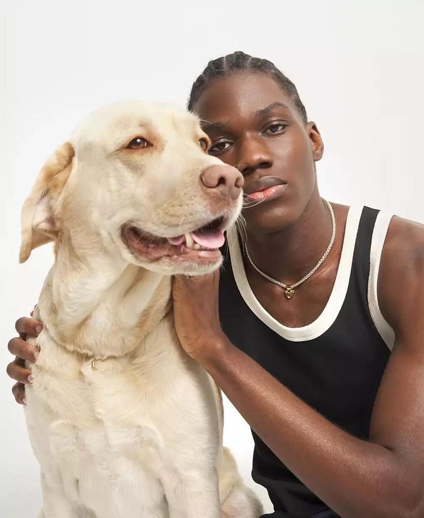 UNOde50 Sterling Silver Plated Ball Necklace with 18K Gold Heart Detail 4