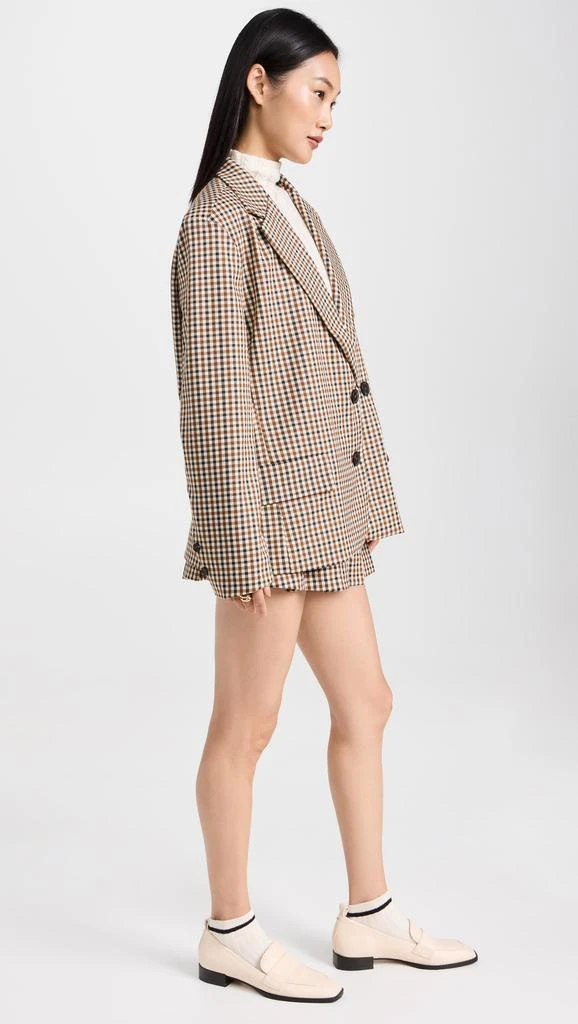 Moon River Plaid Tailored Blazer 3