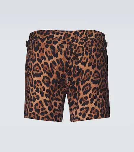 Tom Ford Leopard-print swim trunks 4