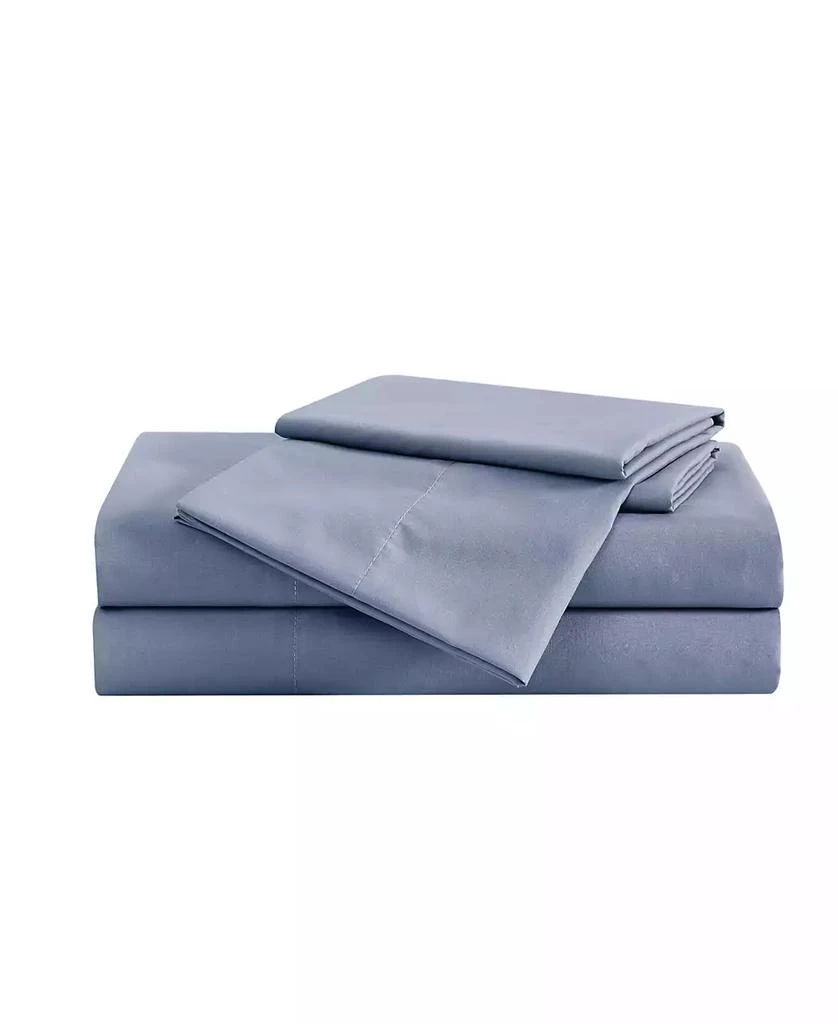 London Fog Garment Wash Solid 4 Piece Sheet Set, Twin 1