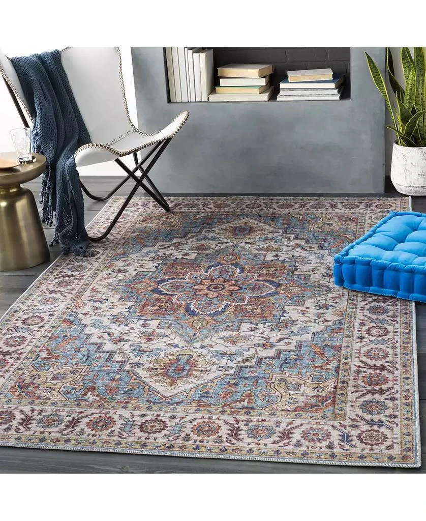 Surya Iris IRS-2301 Navy 2'6" x 7'6" Runner Area Rug 4