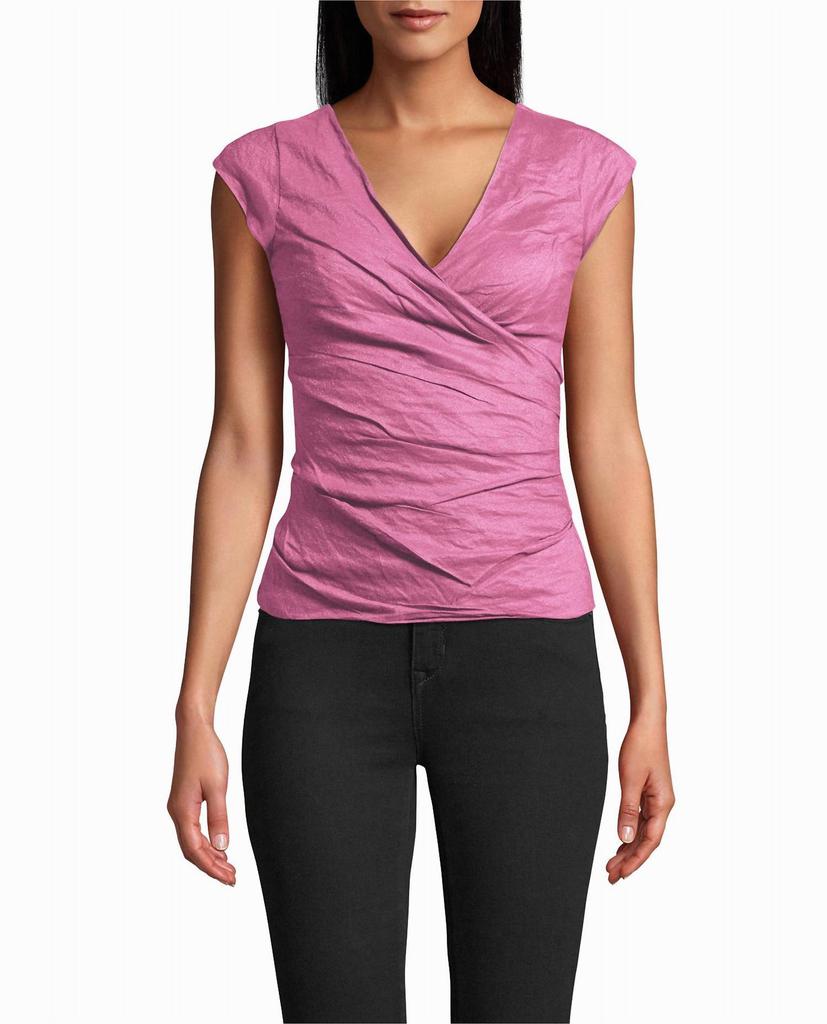 Nicole Miller Cotton Metal Logan Top