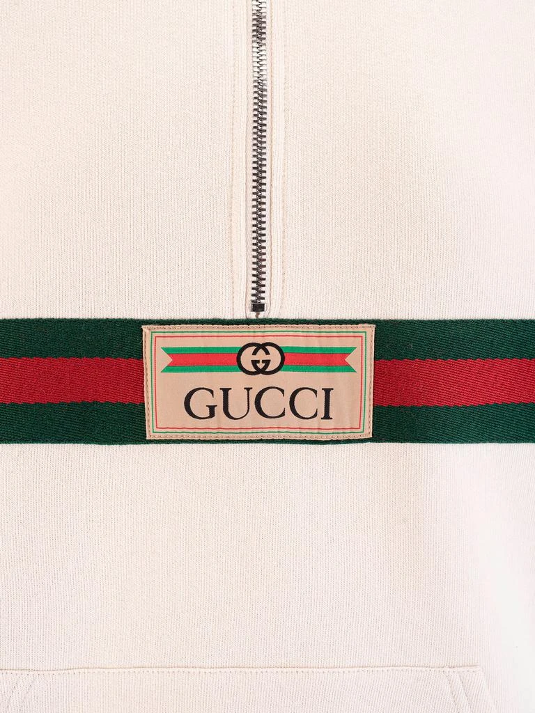 Gucci Gucci Kids House Web Logo Patch Long-Sleeved Hoodie 3