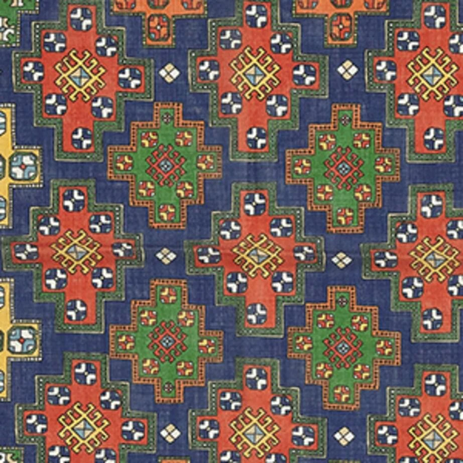 Drake's Wool-Silk Kelim Print Pocket Square 5