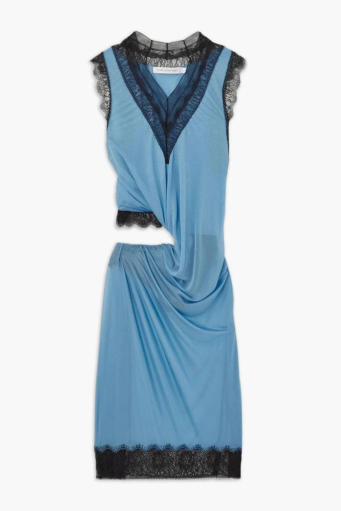 christopher esber dress blue Draped Blue Dress by Christopher Esber