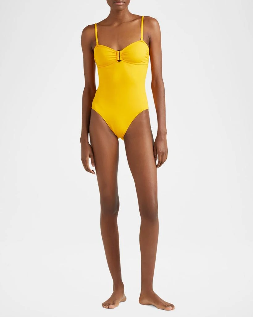 Vilebrequin Solid Sculpt Bandeau One-Piece Swimsuit 2