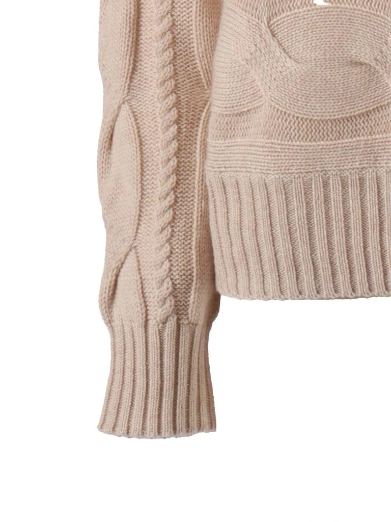 Max Mara Max Mara Studio Turtleneck Cable Knitted Jumper 3