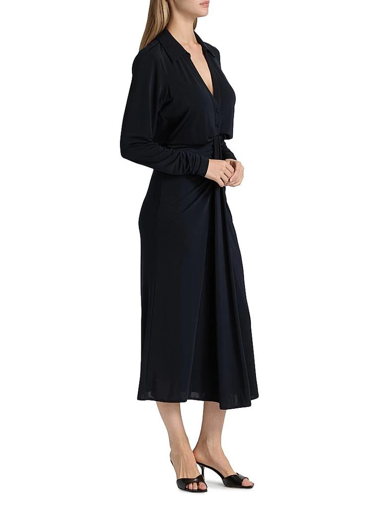 side tie halter dress Plus Size Izzy Side Ruched Halter Neck Dress – L I V D main image 1