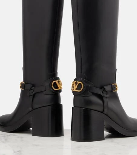 Valentino VLogo leather knee-high boots 5