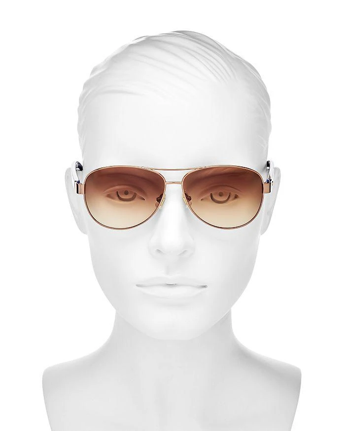 Kate Spade Dalia Aviator Sunglasses, 58mm 2