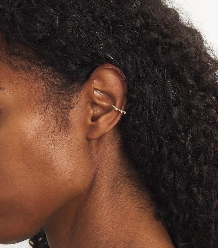 Jade Trau Yellow Gold and Diamond Celestial Kismet Ear Cuff