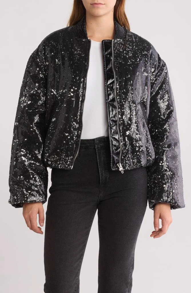 Blank NYC Sequin Bomber Jacket 1