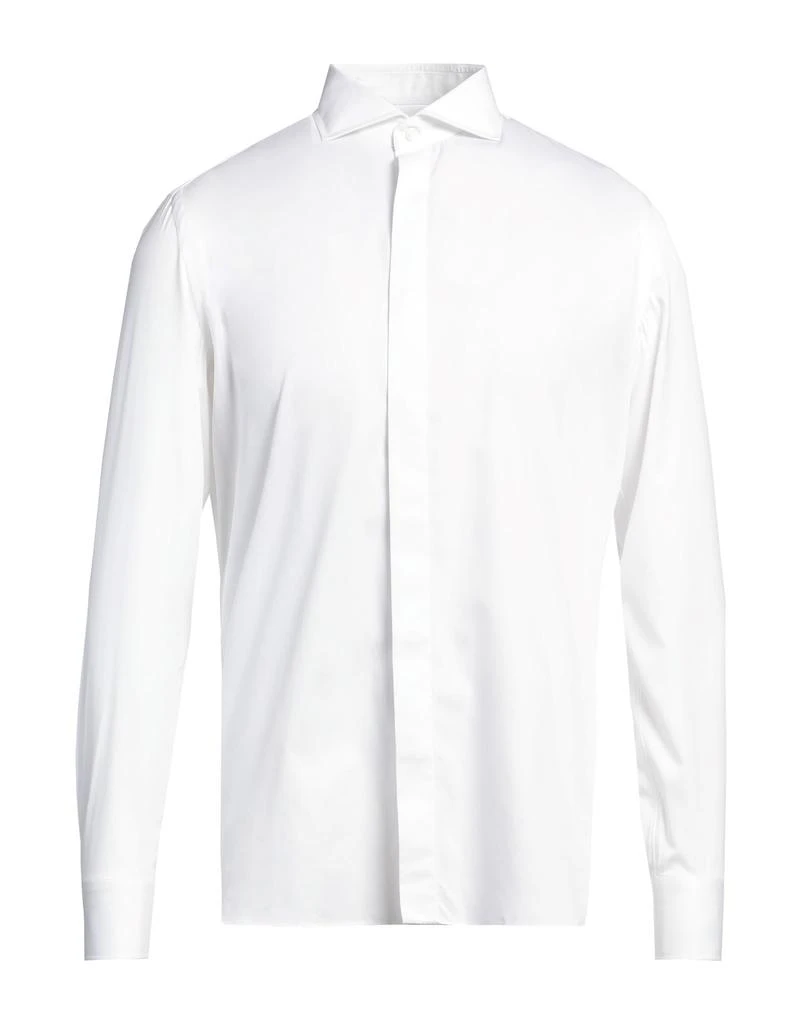 LUIGI BORRELLI NAPOLI Solid color shirt 1