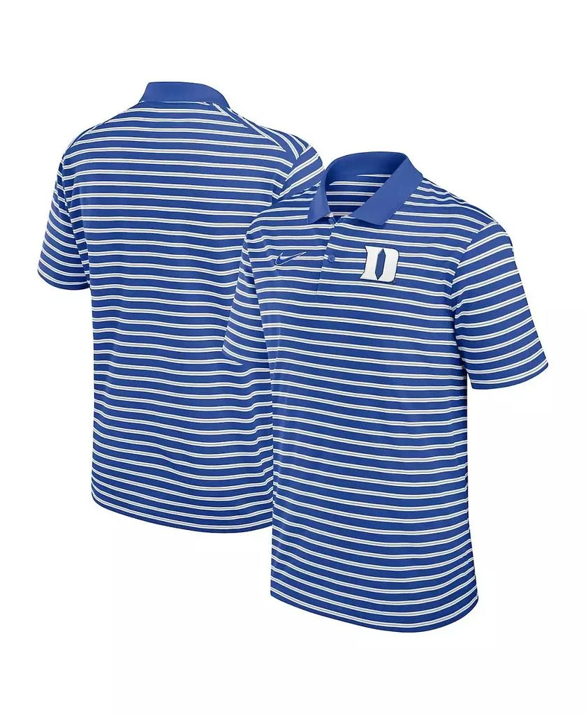 NIKE Men's Duke Blue Devils Primetime Victory Striped Performance Polo 1