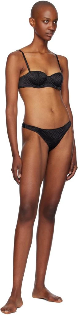 Fleur du Mal Black Quilted Luxe Balconette Bra 4
