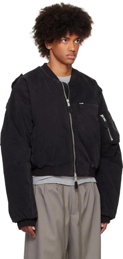 Entire Studios Black A-4 Bomber Jacket 2