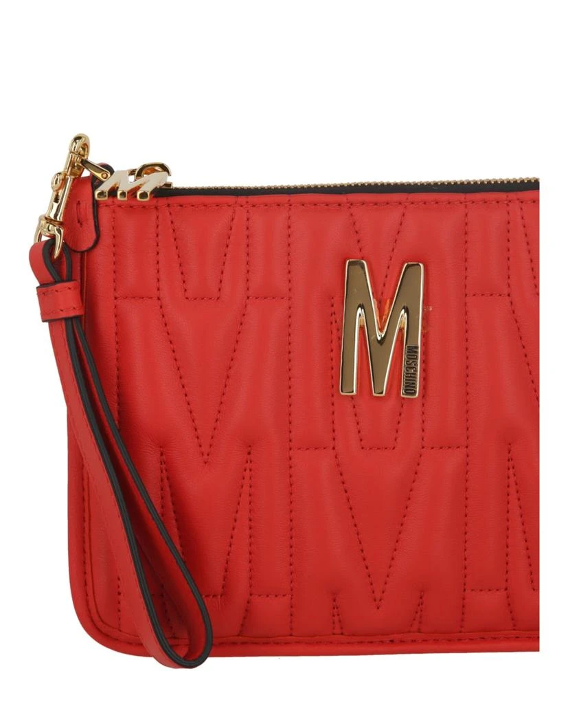 Moschino Quilted 'M' Logo Wristlet 3