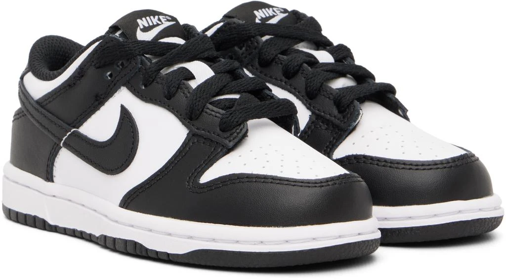NIKE Little Kids White 
Black Dunk Low Sneakers 4