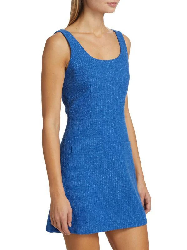 VERONICA BEARD Sabra Cotton-Blend Tweed Sheath Minidress 3