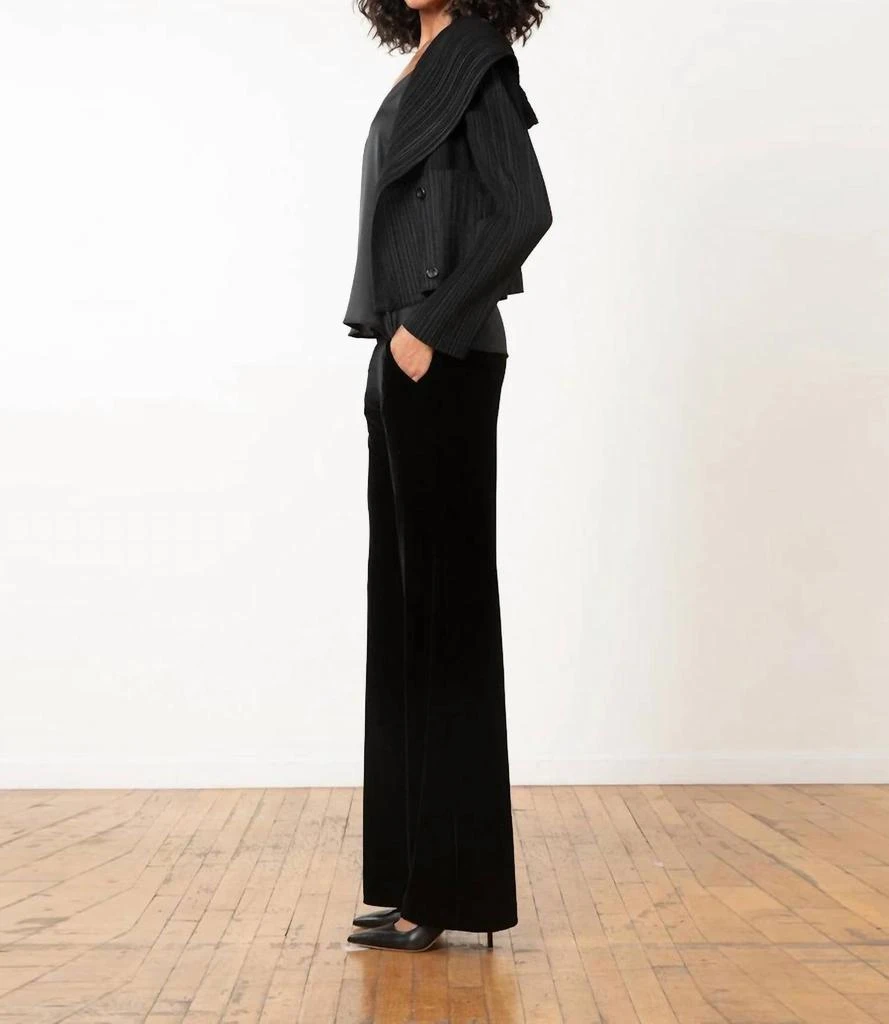 Avenue Montaigne Avenue Montaigne - Carla Velvet Palazzo Pants 3