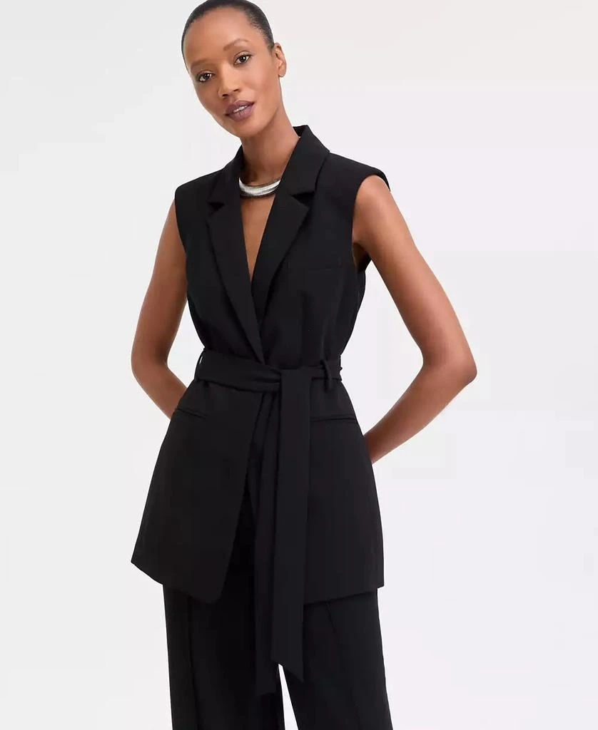 INC International Women's Belted Vest, Exclusively at Macy's 1