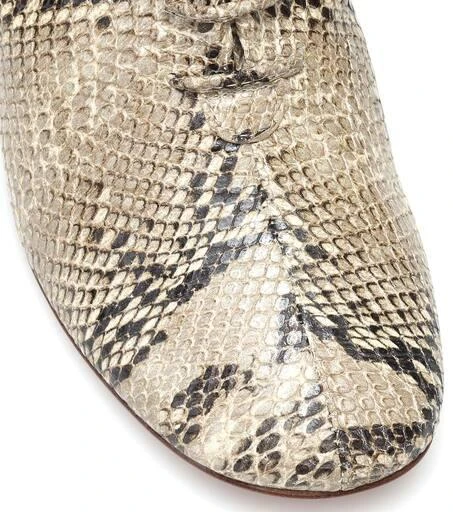 LOQ Agata snake-print leather ankle boots 6