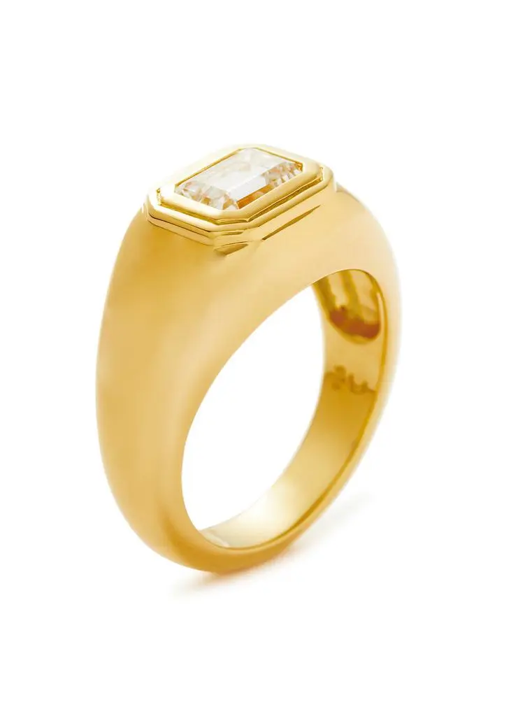 Missoma Dome 18kt gold-plated vermeil ring  6