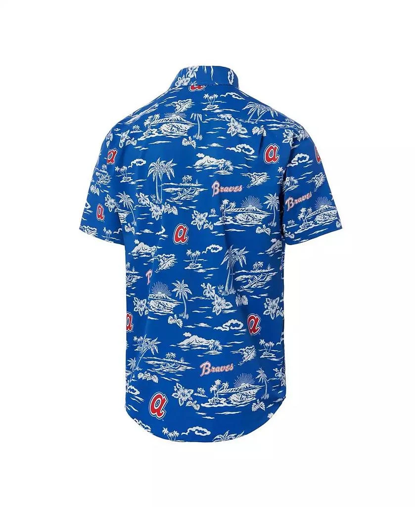 Reyn Spooner Men's Royal Atlanta Braves Cooperstown Collection Kekai Button-Down Shirt 3