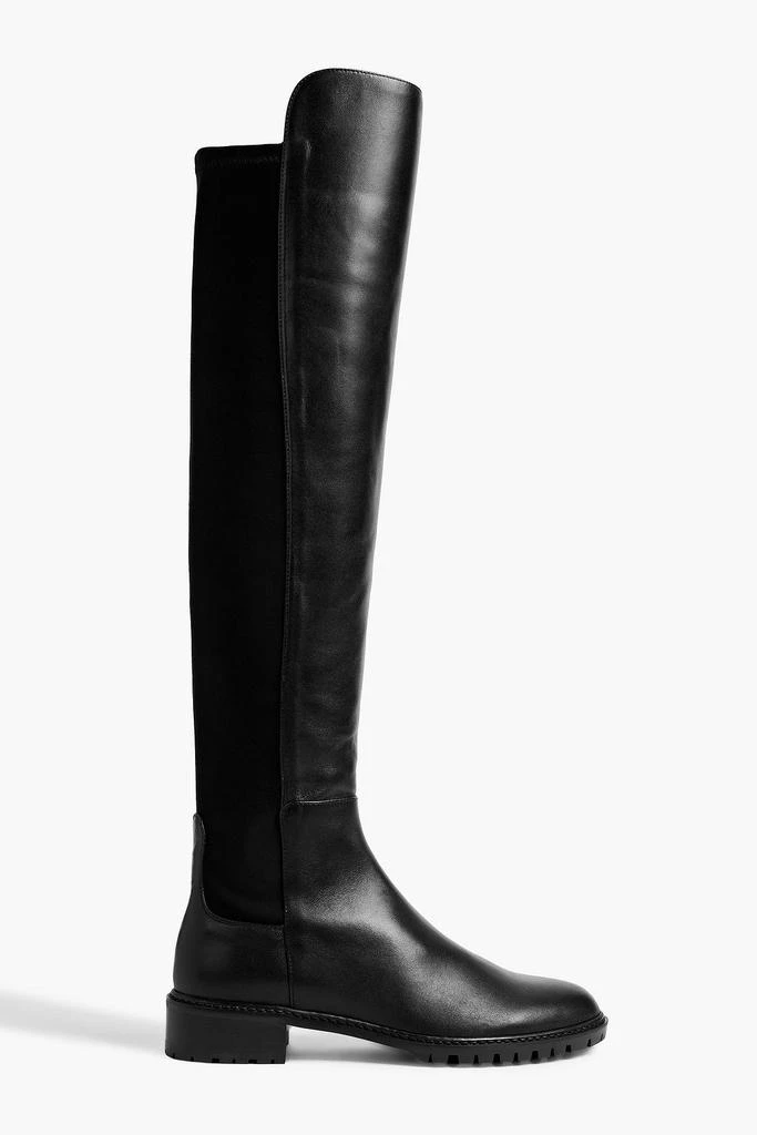 STUART WEITZMAN Keelan leather and neoprene over-the-knee boots 1