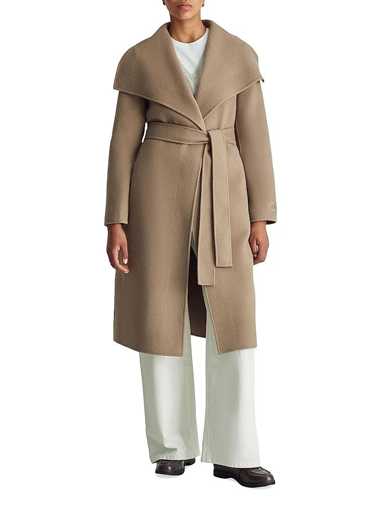 Dawn Levy Gisele Wool & Cashmere Belted Coat 1