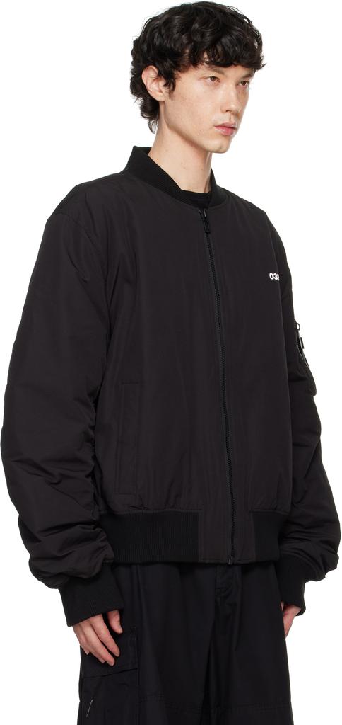 032c Black "Nighthawks" Bomber Jacket