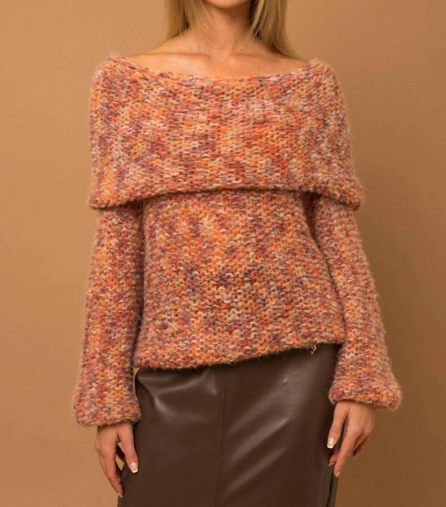 Dress Forum Dress Forum - Zuri Slouchy Off Shoulder Sweater 2